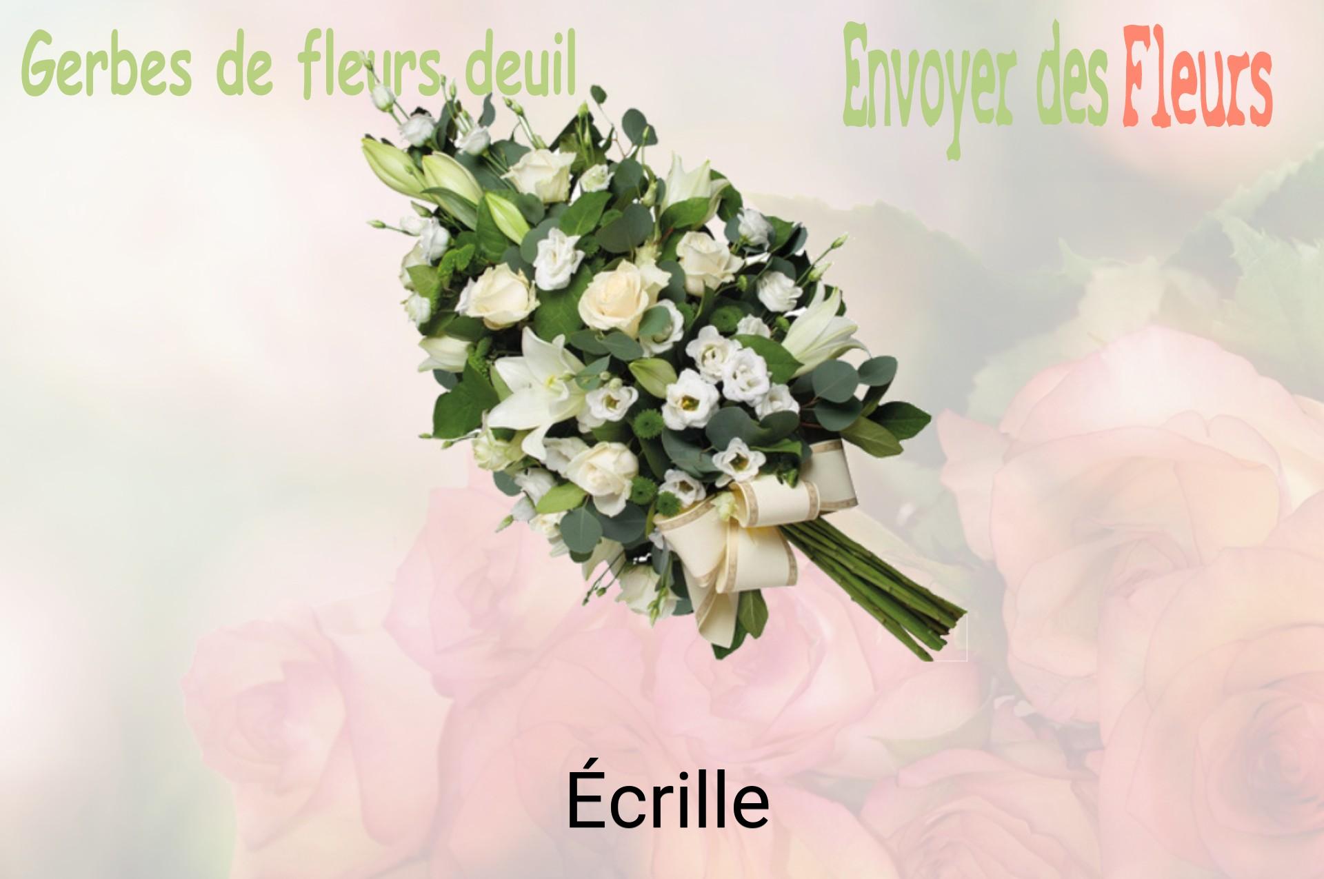 Gerbe de fleurs de deuil livrée à Écrille
